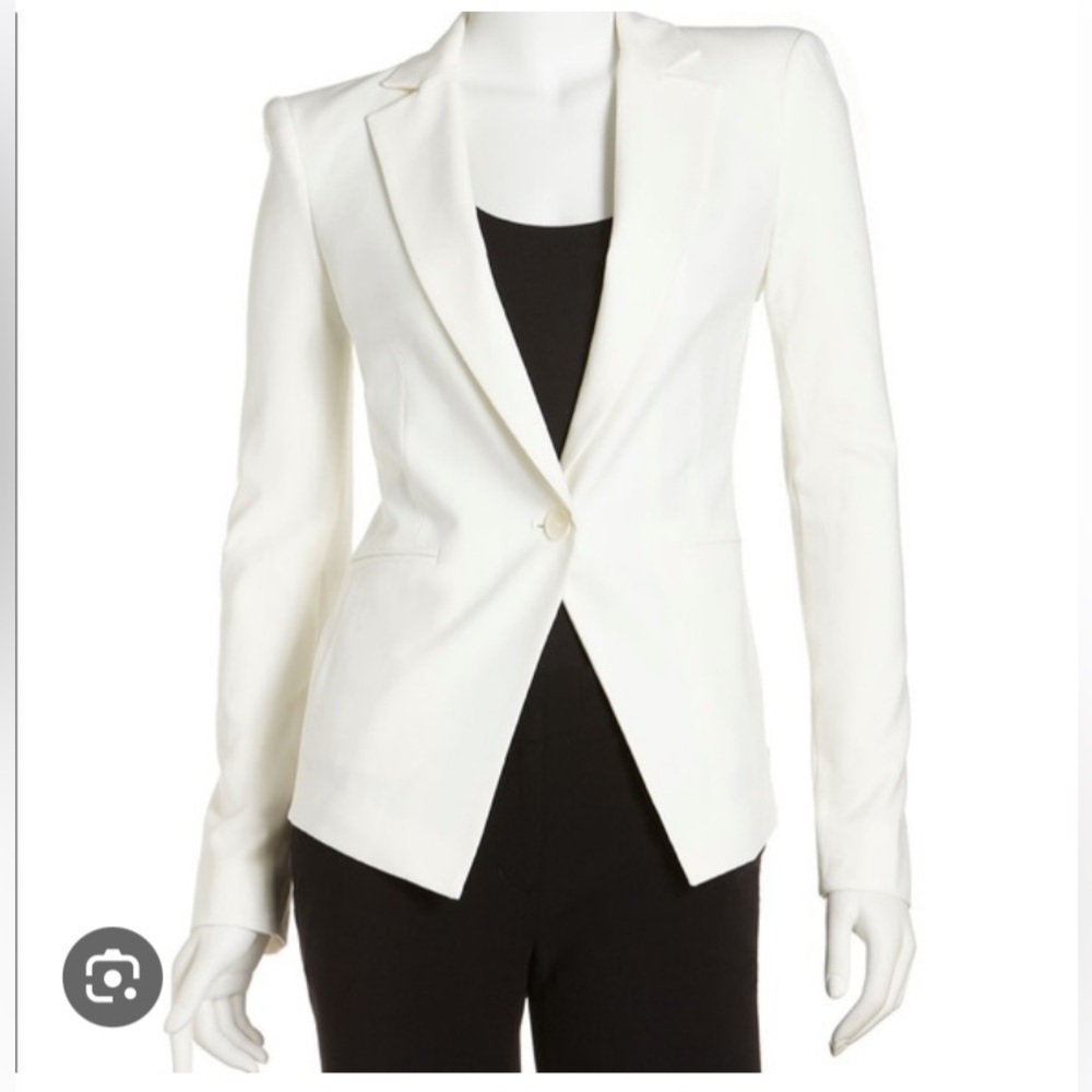 Bcbg maxazria white gardenia blazer